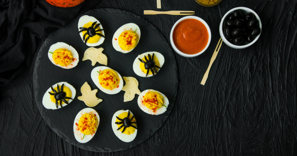 Halloween Eggs with Stuffings